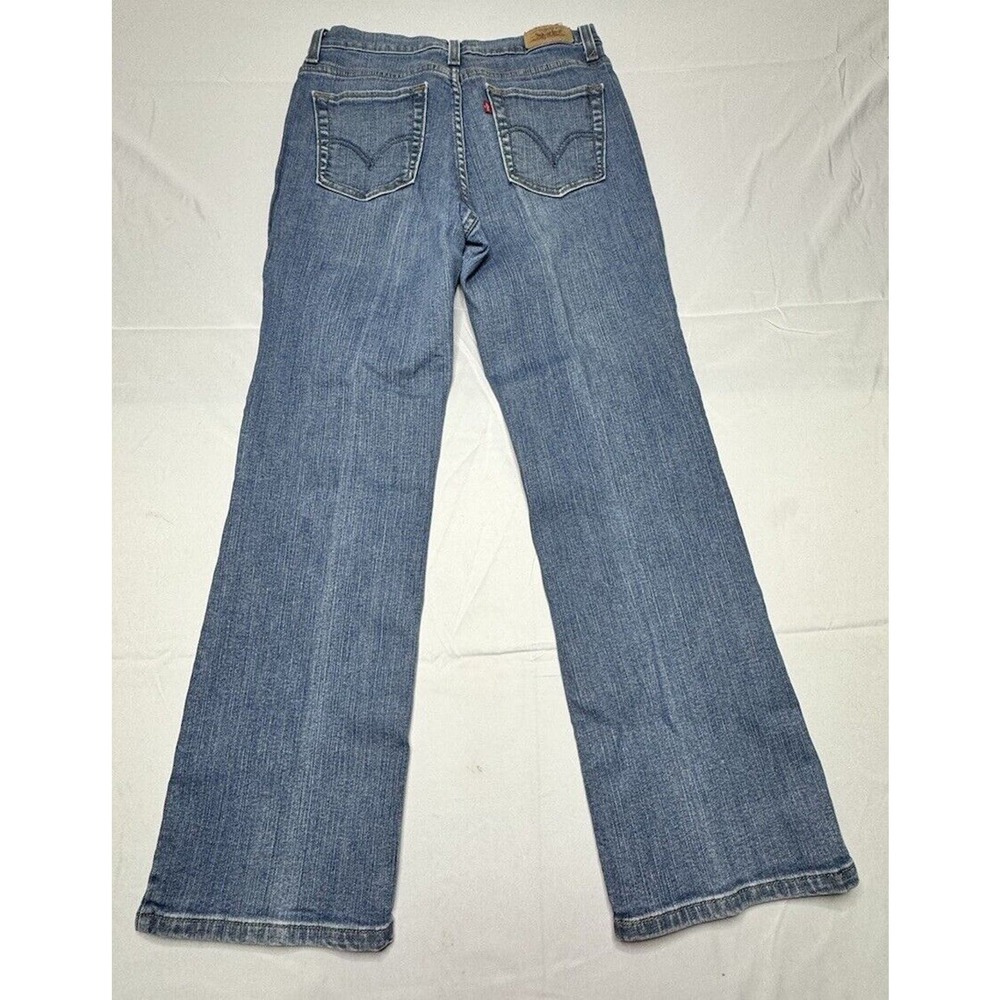 Levis 512 Women's Perfectly Slimming Bootcut Blue Jeans - Size 8S (28x28)
